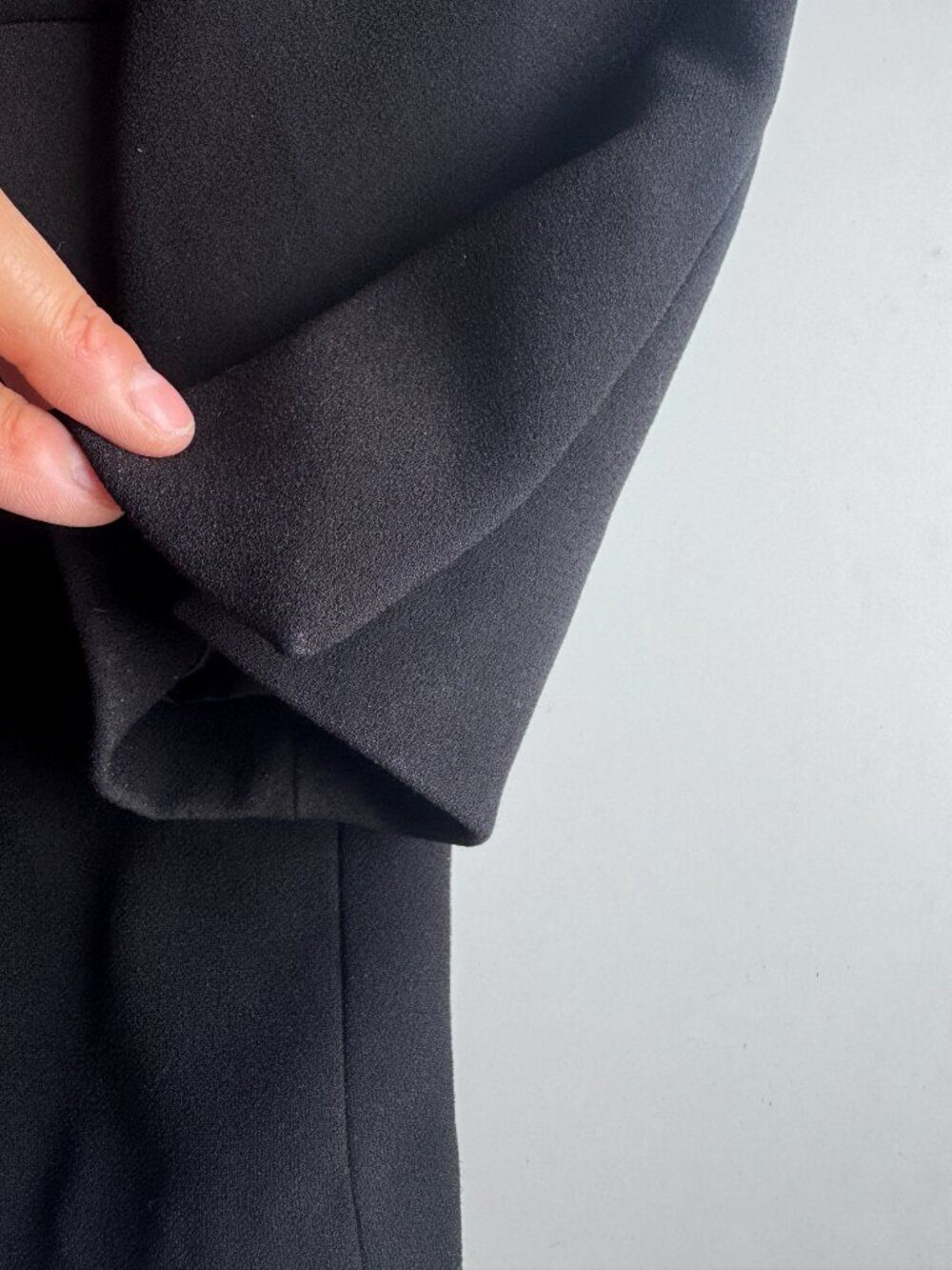 ZARA Black Crepe Double Breasted Oversized Cocoon Blazer Suit Jacket, Size M - Picture 9 of 12